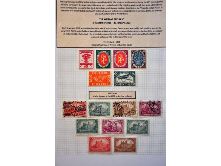 collectie inclusief staten tot ca. 1952 opgezet op blanco bladen
