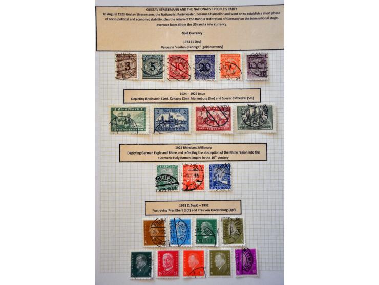 collectie inclusief staten tot ca. 1952 opgezet op blanco bladen