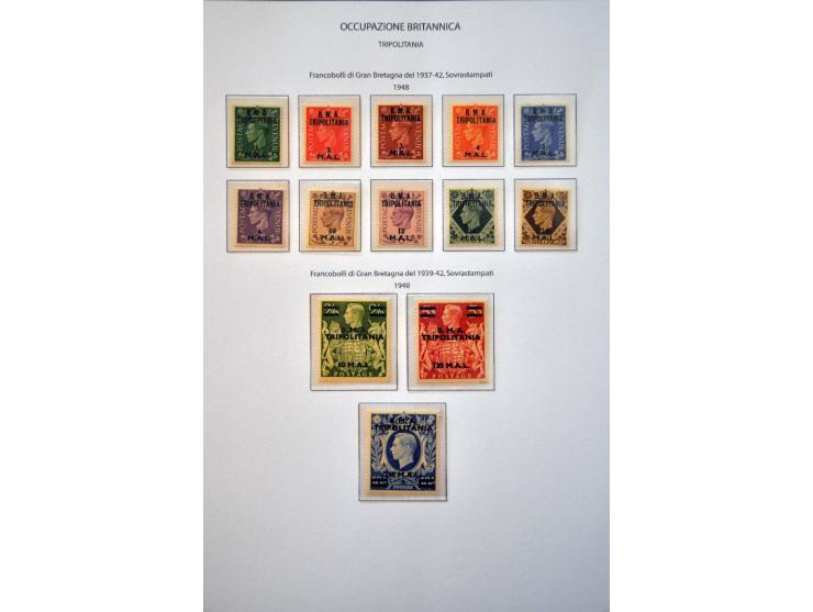 collectie */** met betere ex. w.b. portzegels op albumbladen 
