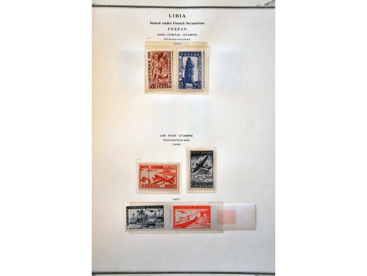collectie meest ** w.b. beter ongetand op albumbladen