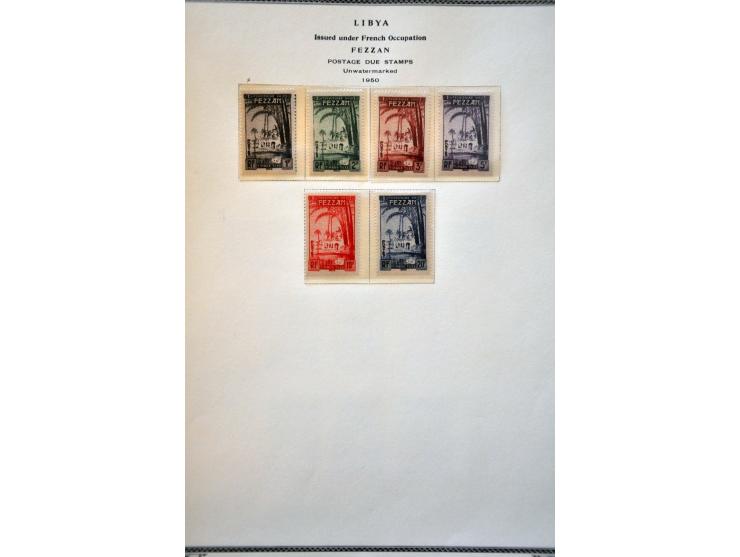 collectie meest ** w.b. beter ongetand op albumbladen