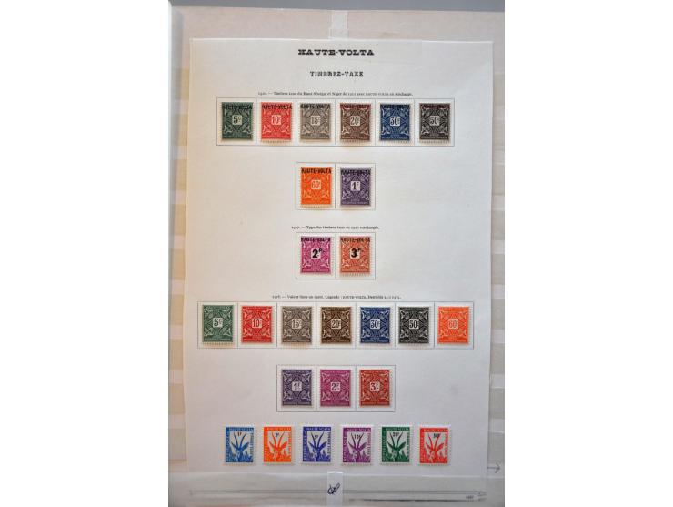 en Opper Volta collectie **/* op albumbladen
