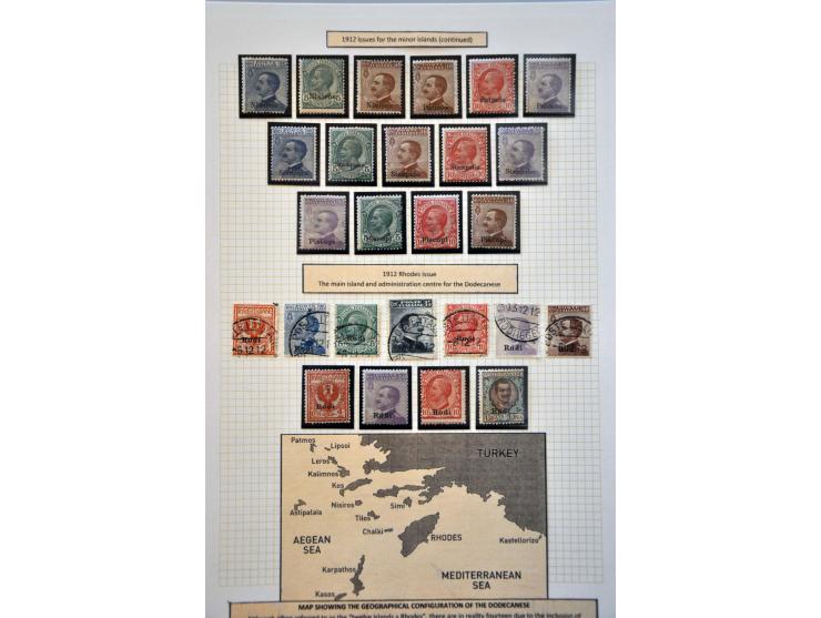 , Kreta en eilanden collectie 1861-1938 opgezet op blanco bladen 