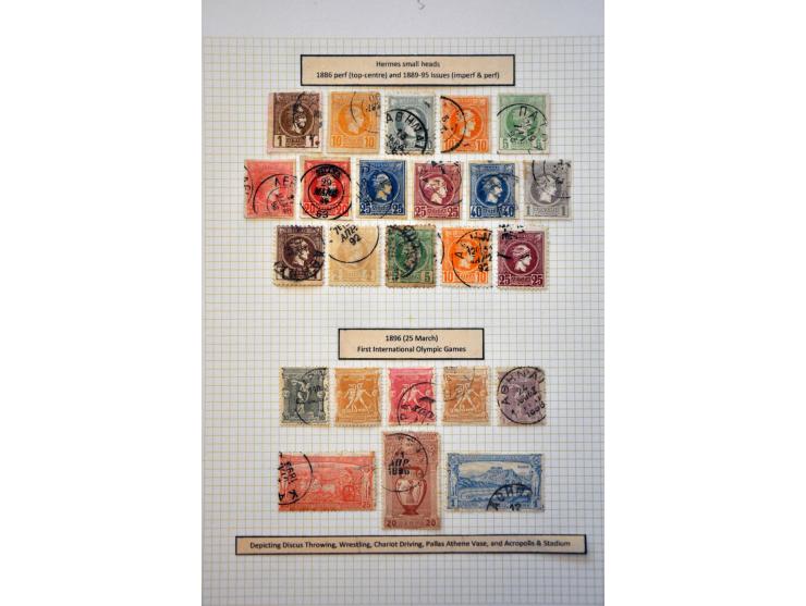 , Kreta en eilanden collectie 1861-1938 opgezet op blanco bladen 