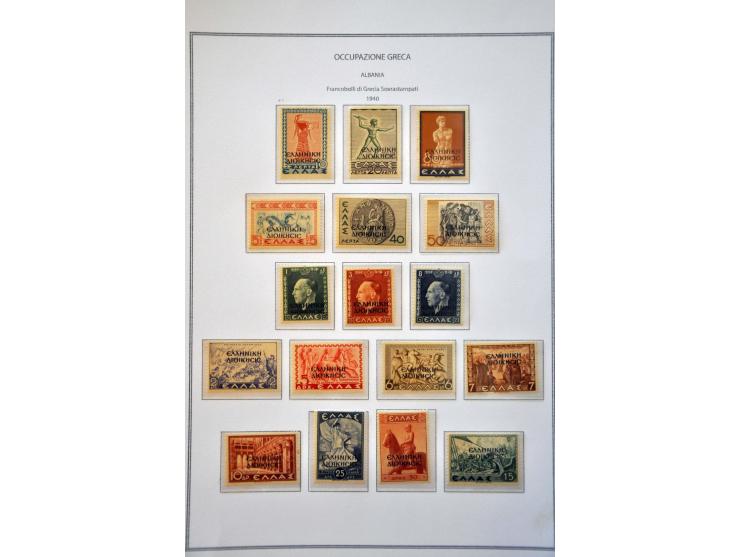 Geallieerde bezetting WO II, collectie */** w.b. beter materiaal en enkele variëteiten op bladen