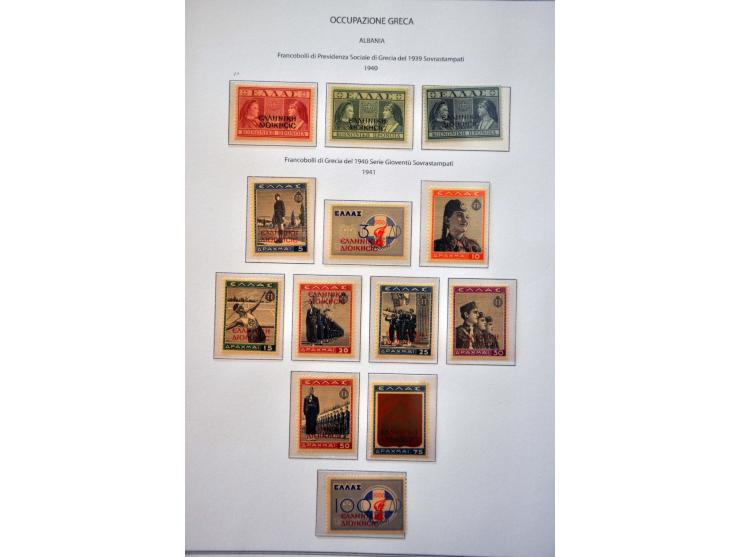 Geallieerde bezetting WO II, collectie */** w.b. beter materiaal en enkele variëteiten op bladen