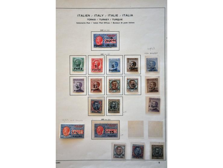 collectie meest */** met vele betere ex. en enkele variëteiten op albumbladen