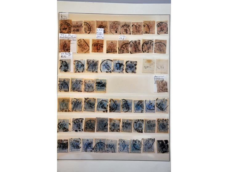 klassieke collectie, */gestempeld, gespecialiseerd op papiersoort, tandingen, stempels, Kehrdrücken, Rotfrankerungen etc. op 