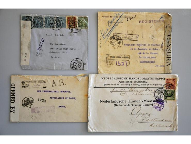 13 better covers 1915-1947 including Air Mail and censored