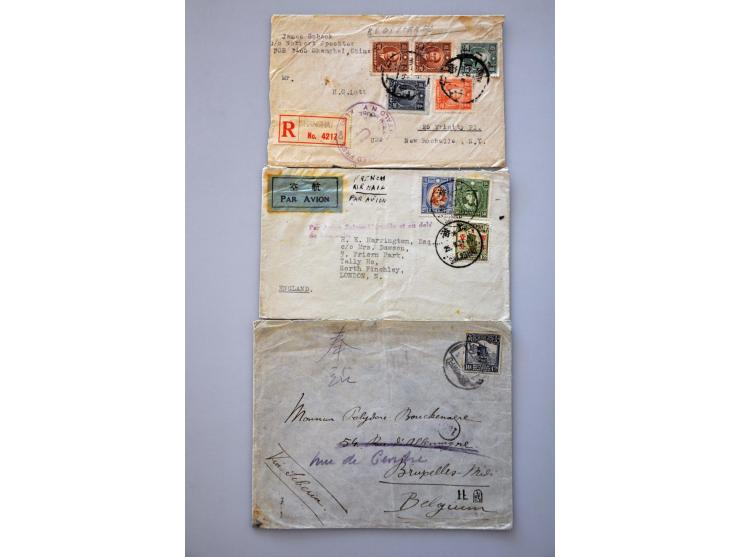 13 better covers 1915-1947 including Air Mail and censored