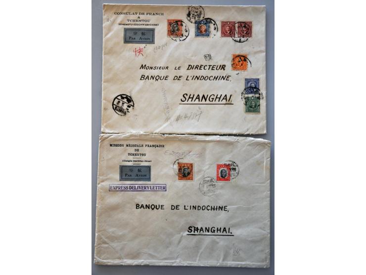 13 better covers 1915-1947 including Air Mail and censored