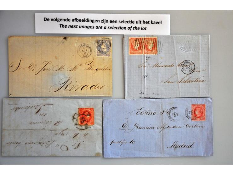 ca. 50 klassieke poststukken w.b. België, Frankrijk en Spanje in over het algemeen mooie kwaliteit