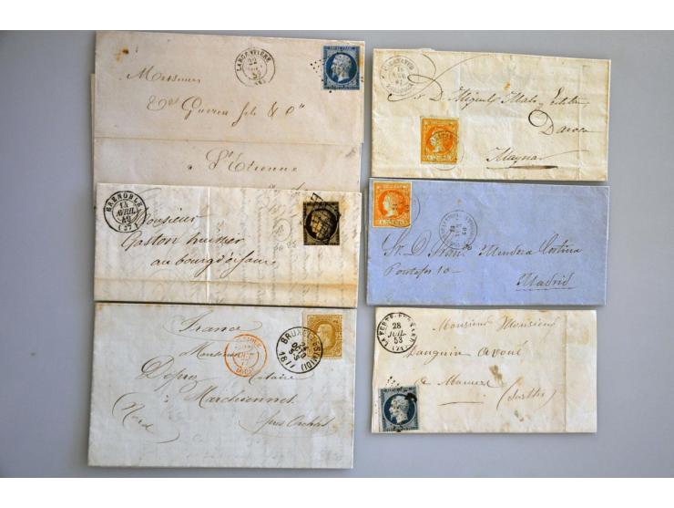 ca. 50 klassieke poststukken w.b. België, Frankrijk en Spanje in over het algemeen mooie kwaliteit
