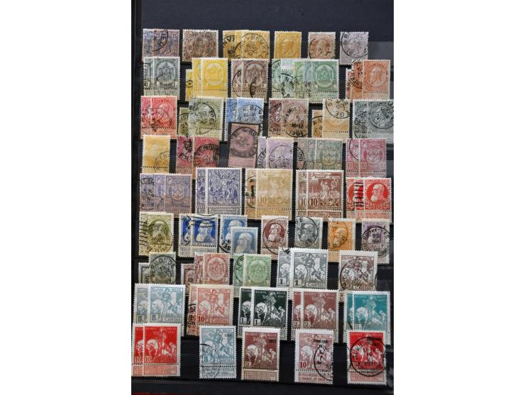 collectie 1849-2007 deels dubbel verzameld, **/*/gestempeld, in 2 dikke insteekboeken