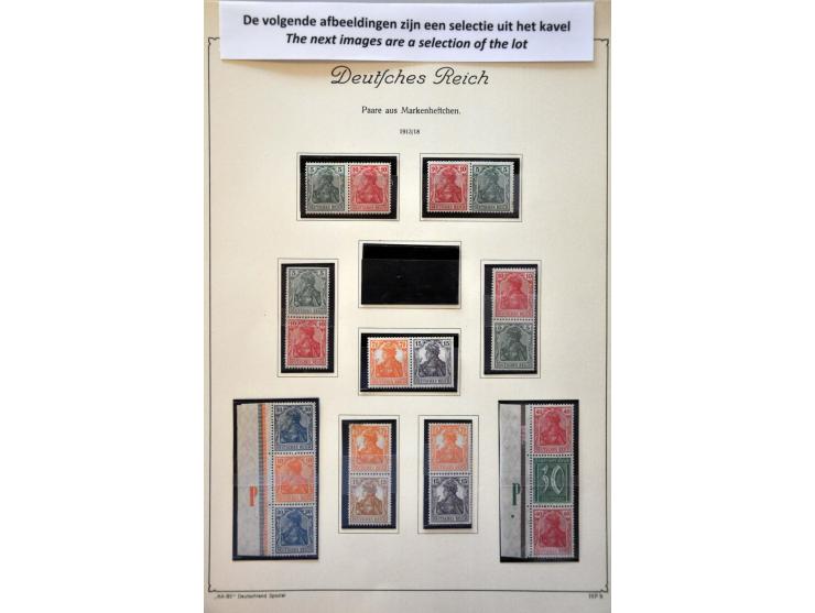 en Bondsrepubliek collectie samenhangenden (Zusammendrucke) 1913-1958 meest */** met betere ex. in KaBe klemband