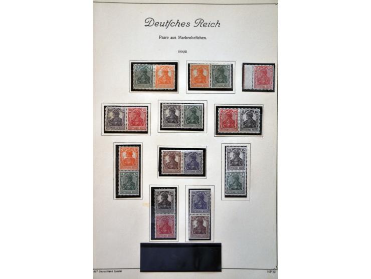 en Bondsrepubliek collectie samenhangenden (Zusammendrucke) 1913-1958 meest */** met betere ex. in KaBe klemband