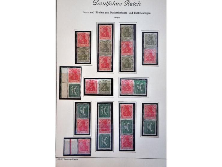 en Bondsrepubliek collectie samenhangenden (Zusammendrucke) 1913-1958 meest */** met betere ex. in KaBe klemband