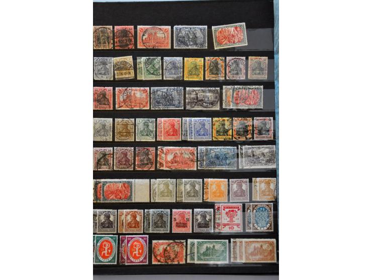 Staten en gebieden, collectie Reich, Staten, Saar/Saarland, Memel, Danzig en wat koloniën, **/*/gestempeld, in gemengde kwali