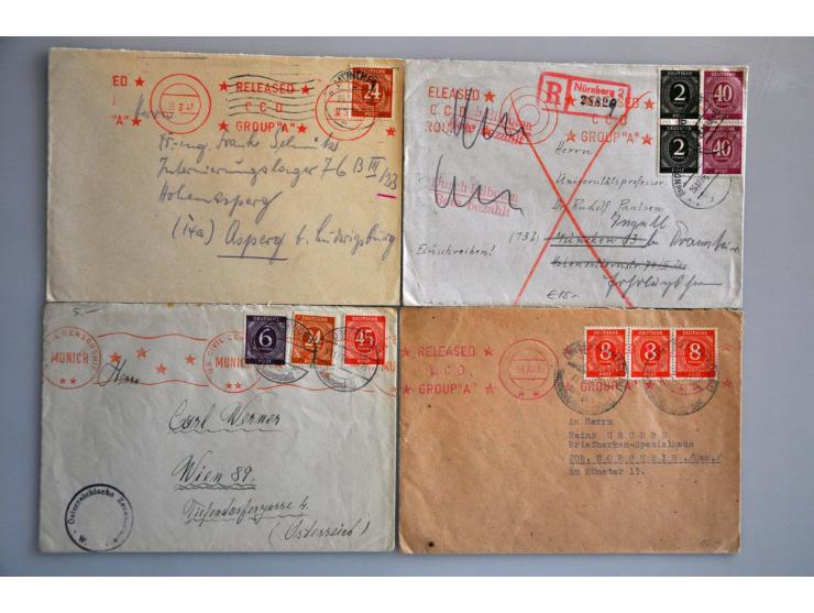 ca. 250 covers w.b. uit en naar het buitenland verzonden in doosje