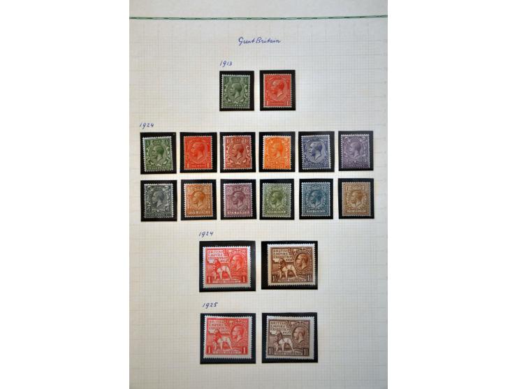 collectie 1911-1970 */** met veel betere ex. en series w.b. SG 397-398 *, Sea Horses t/m 10/- *, PUC £1 *,  Sea Horses re-eng