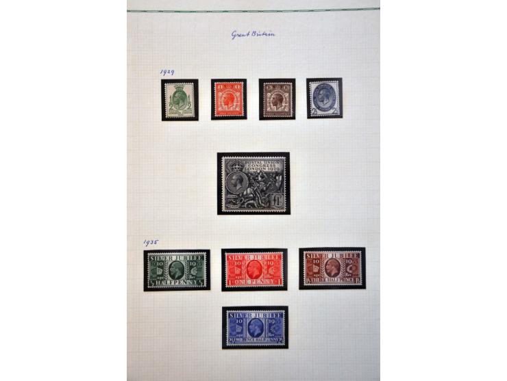 collectie 1911-1970 */** met veel betere ex. en series w.b. SG 397-398 *, Sea Horses t/m 10/- *, PUC £1 *,  Sea Horses re-eng