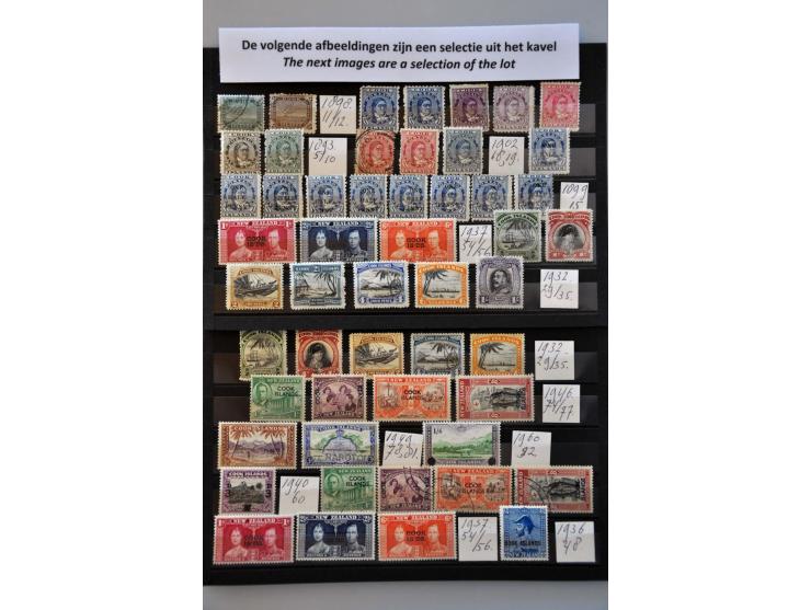 w.b. Samoa, Rarotonga, Cook, Niue, Aitutaki, Ross, Tonga, Penrhyn, etc. met veel ouder materiaal w.b. betere ex. op insteekka
