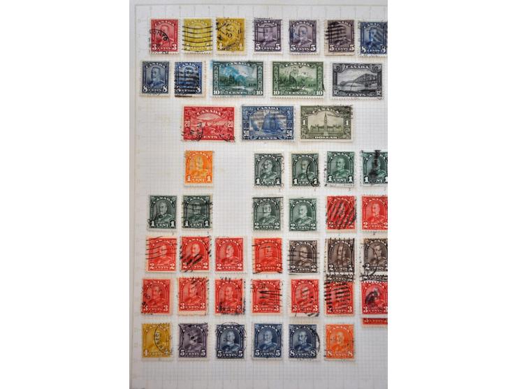 , New Foundland, Prince Edward Island etc., collectie tot ca. 2000 meest gestempeld w.b. poststukken (meest New Foundland) in