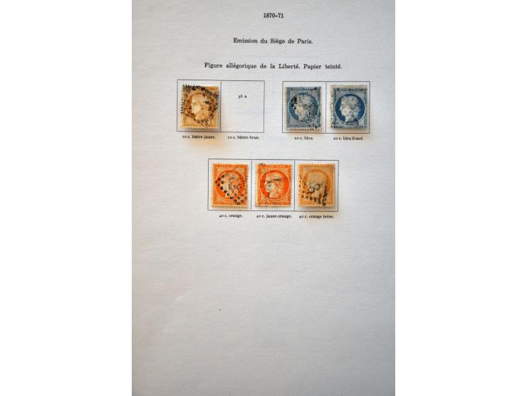 collectie 1849-1960 met betere ex. w.b. veel klassiek in Yvert album 
