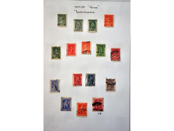 collectie 1861-1971, w.b. Hermes koppen, **/*/gestempeld in insteekboek
