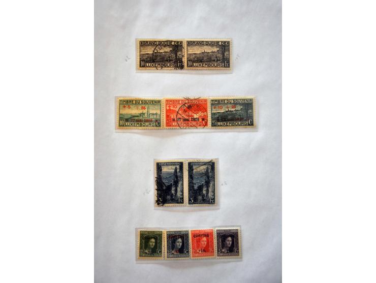 collectie 1852-1996 met betere ex. en series (Kleinbogen Mi. 121) in 2 ringbanden