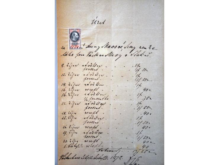 300 oude(re) poststukken w.b. briefkaarten, krantenzegels op complete kranten, oude fiscaalzegels op formulieren, pakketkaart