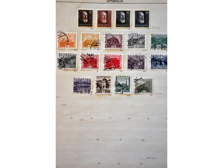 collectie 1850-1978 meest gestempeld in Schaubek klemband