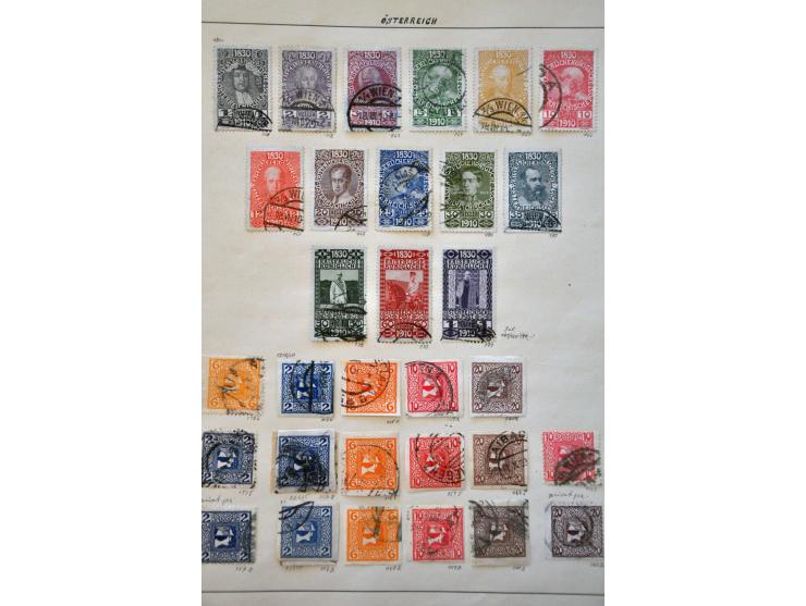 collectie 1850-1978 meest gestempeld in Schaubek klemband