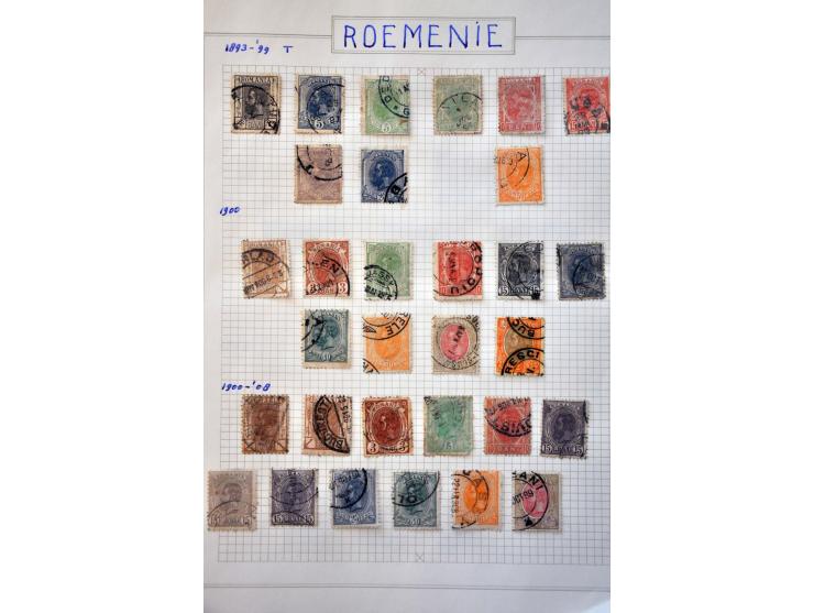 collectie 1918-1989 w.b. iets Portugal en kleine verzameling Roemenië met enig beter materiaal in 2 albums