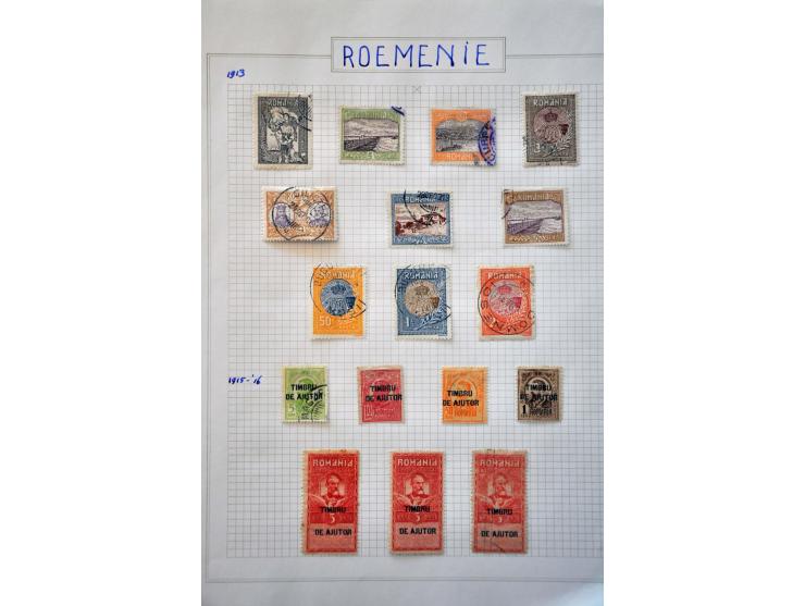 collectie 1918-1989 w.b. iets Portugal en kleine verzameling Roemenië met enig beter materiaal in 2 albums