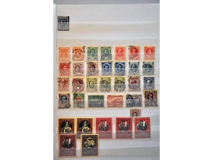 collectie 1858-2004 met beter materiaal, Levant, Burgeroorlog en gebieden in 6 insteekboeken
