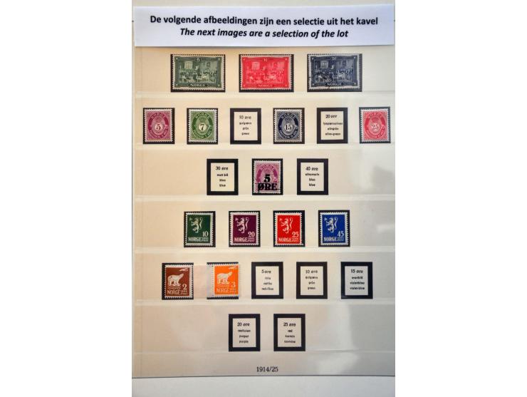 collectie 1914-2009  meest */** met betere ex. en series in 3 luxe Lindner albums en insteekboek