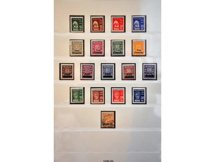 collectie 1914-2009  meest */** met betere ex. en series in 3 luxe Lindner albums en insteekboek