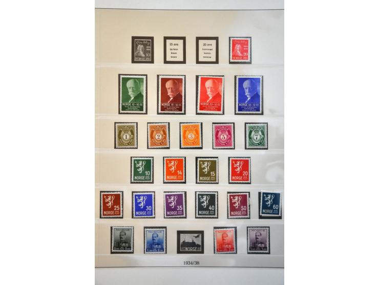 collectie 1914-2009  meest */** met betere ex. en series in 3 luxe Lindner albums en insteekboek