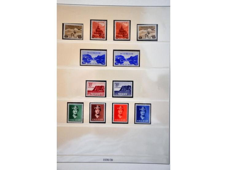 collectie 1914-2009  meest */** met betere ex. en series in 3 luxe Lindner albums en insteekboek