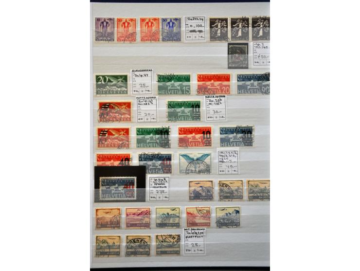 1862-1960 gestempeld deels gespecialiseerd met betere ex. w.b. port, dienst, blokken etc. in insteekboek
