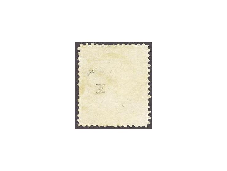 25 cent donkerviolet type II tanding 14 kleine gaten met deel franco-takjestempel Rotterdam, pracht ex. met certificaat Vleem