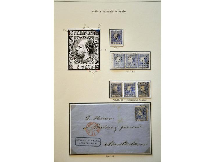 Gespecialiseerde collectie w.b. tandingen, typen, grotere eenheden, moederblokreconstructies, plaatfouten, enkele poststukken