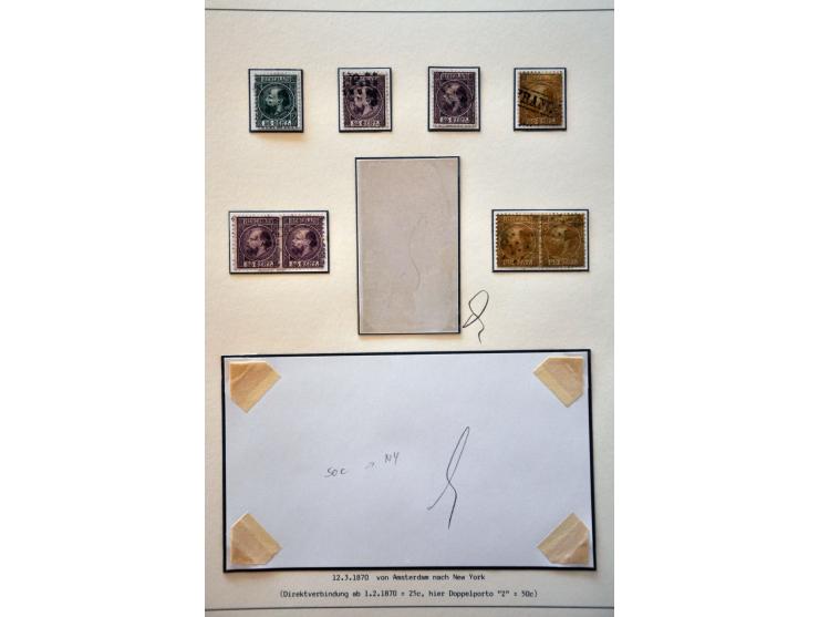 Gespecialiseerde collectie w.b. tandingen, typen, grotere eenheden, moederblokreconstructies, plaatfouten, enkele poststukken