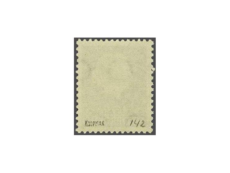 Opruimingsuitgifte 12 op 10 cent roodbruin met variëteit dubbele opdruk en gesigneerd Koopman, cat.w. 450