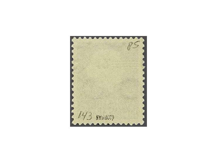 Opruimingsuitgifte 12 op 10 cent roodbruin met variëteit kopstaande opdruk en gesigneerd Koopman, cat.w. 450