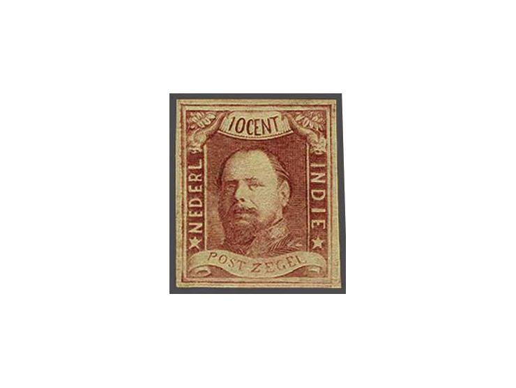 10 cent wijnrood pos. 72, pracht ex. met attest Vleeming 2017, cat.w. 400