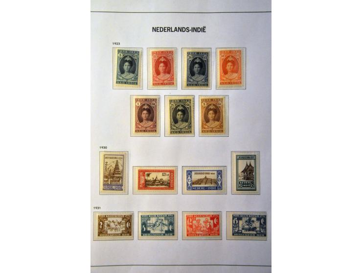 collectie vanaf 1864 geheel */** met beter materiaal w.b. emissie 1870, Hangend Haar, Jaarbeurs Bandoeng, Jubileum 1923, Krei