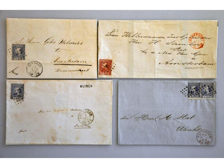 emissie 1867, 10 poststukken in mooie kwaliteit