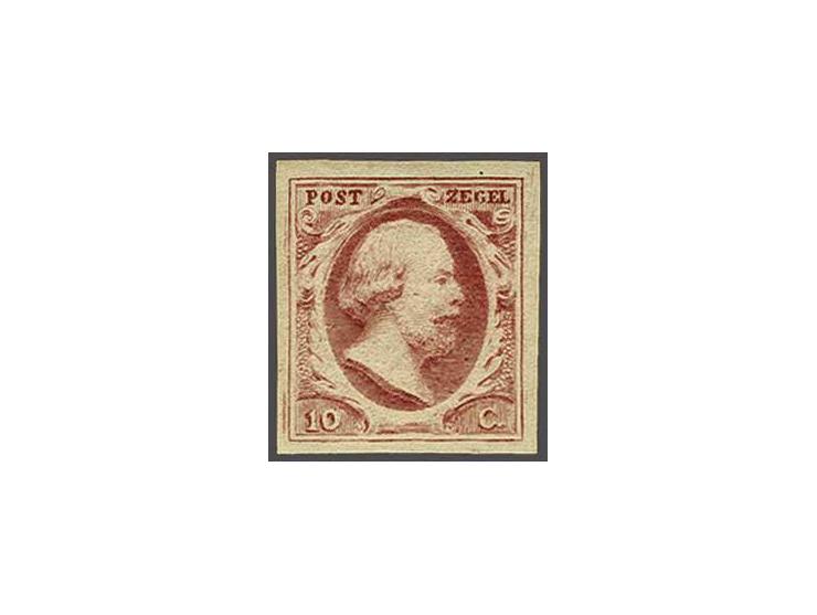 10 cent rood, fris pracht ex. met volle originele gom (miniem gomloos plekje), cat.w. 550